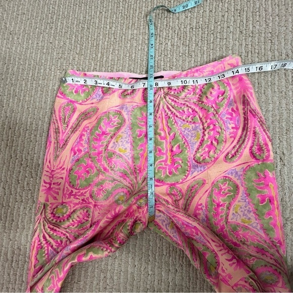 Ralph Lauren Black Label Paisley Print Silk Trousers - Picture 14 of 15